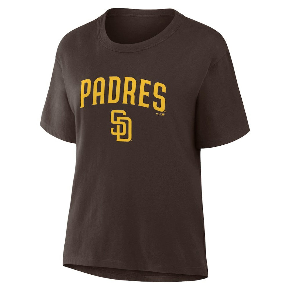 San Diego Padres Women's Lockup Legacy T-Shirt - Brown