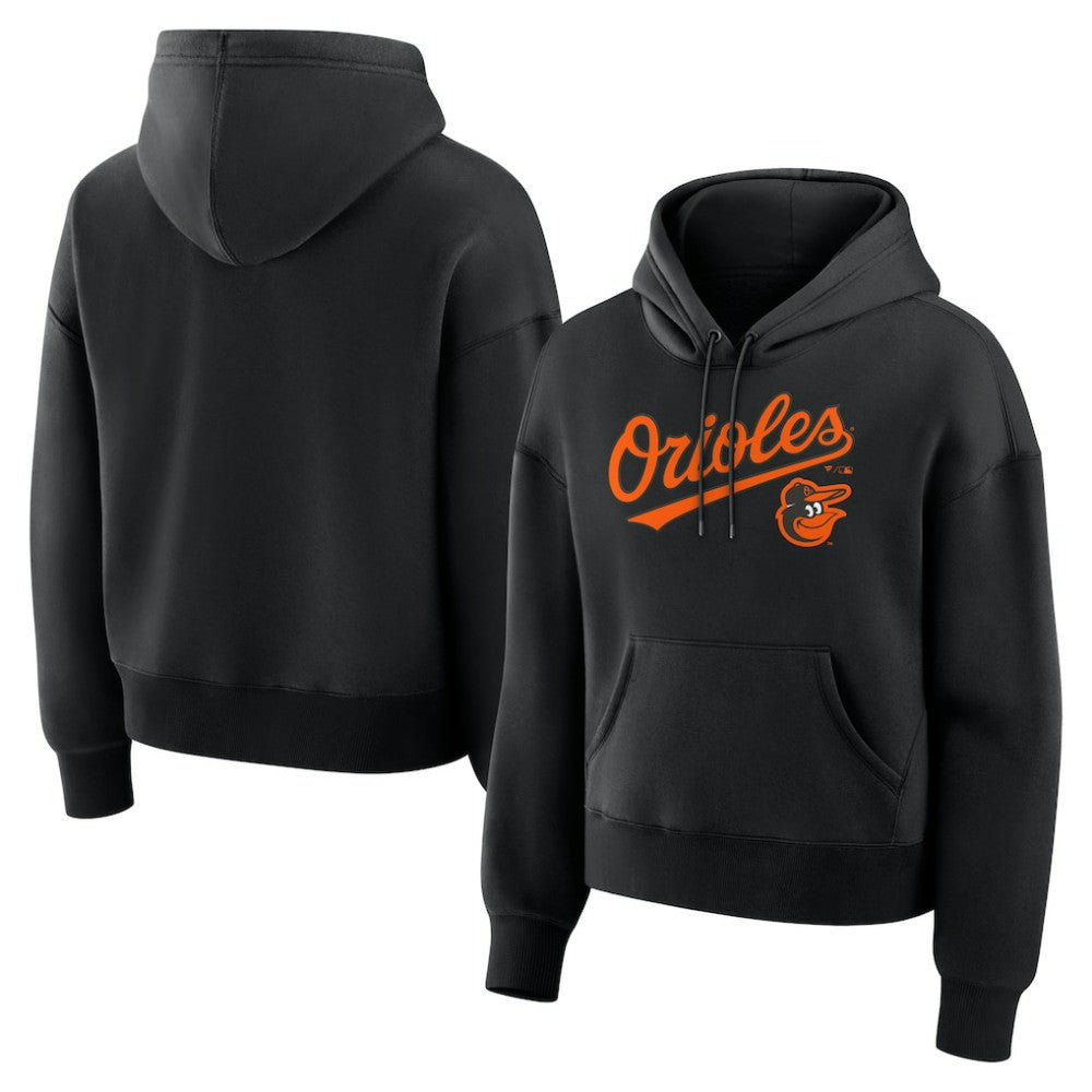 Baltimore Orioles Women's Lockup Legacy Fleece Hoodie - Black