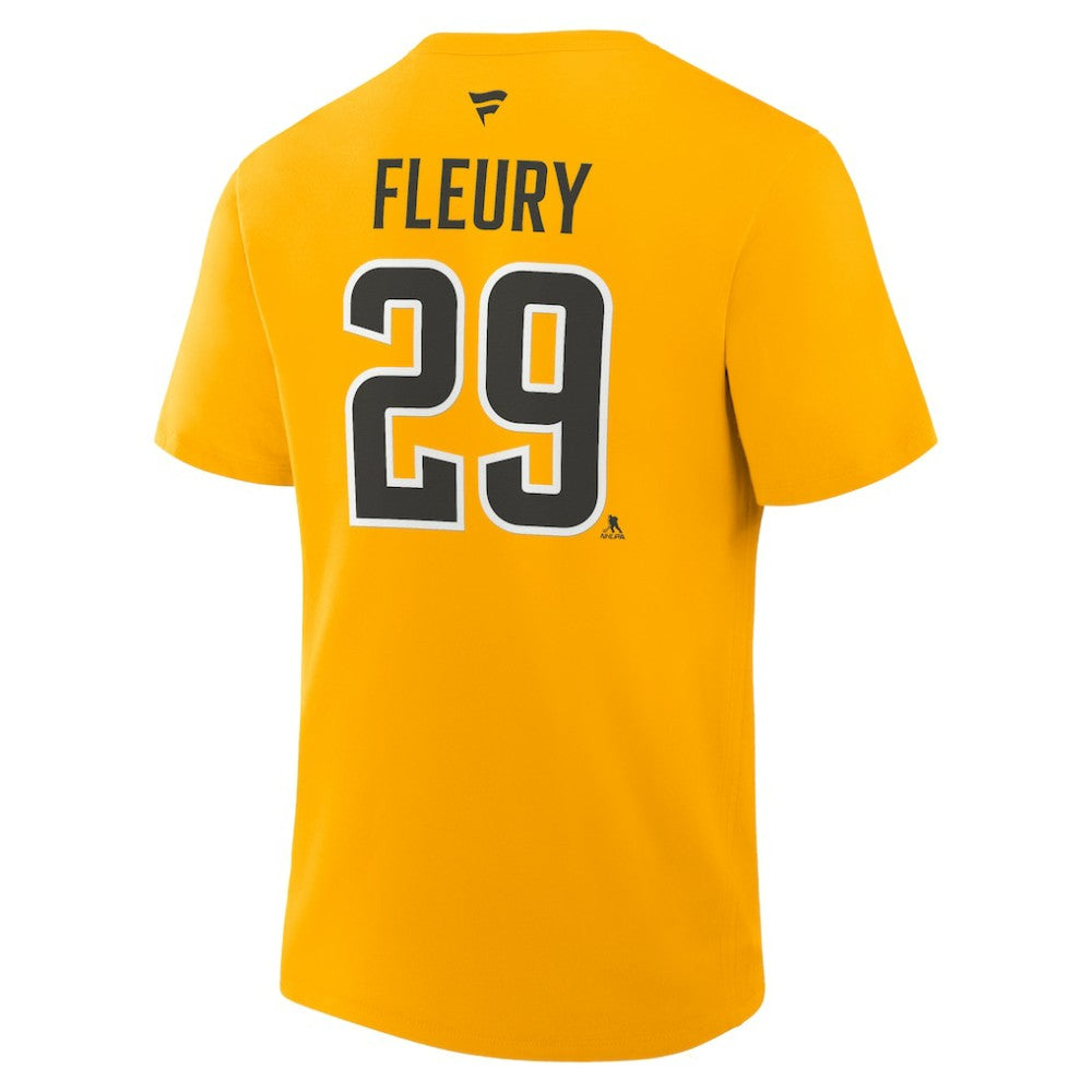 Marc-Andre Fleury Pittsburgh Penguins Fanatics Authentic Stack Name & Number T-Shirt