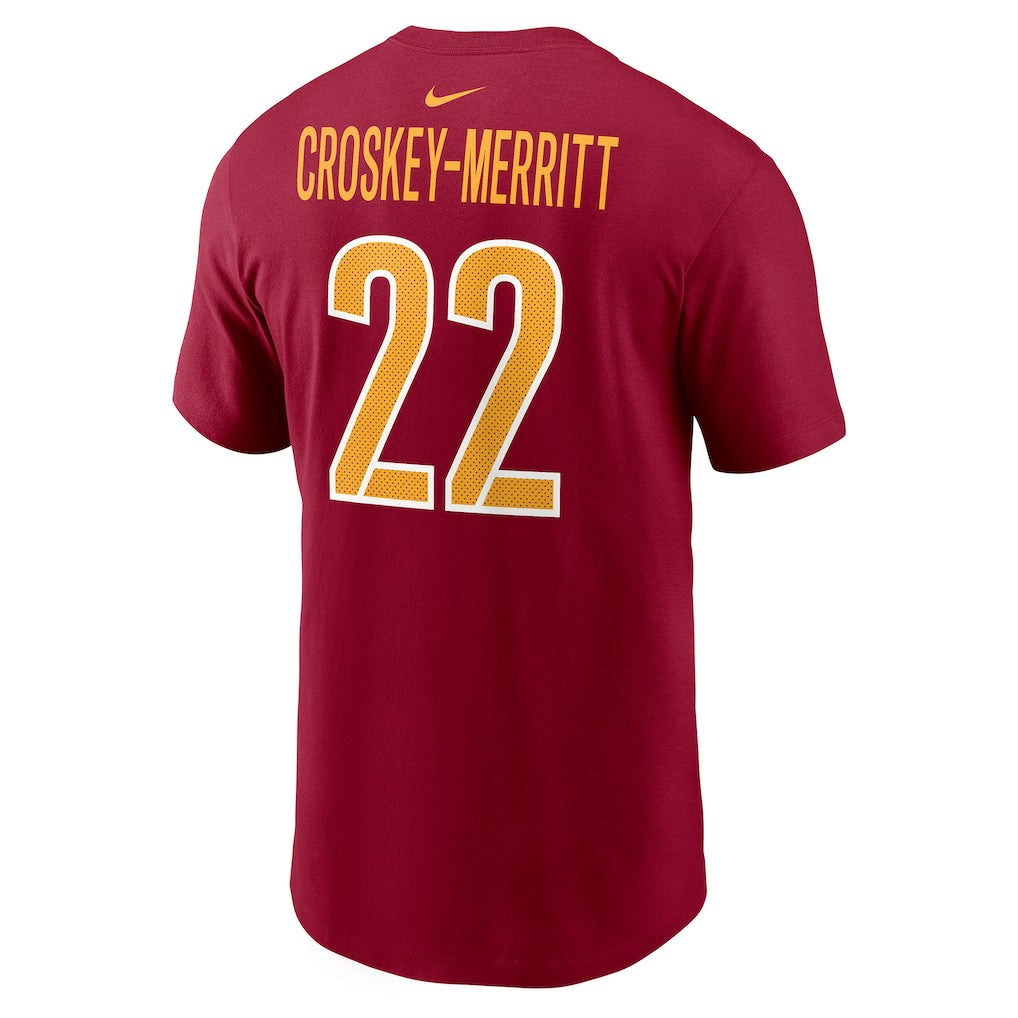 NFL Washington Commanders Jacory Croskey-Merritt  Player Name & Number T-Shirt