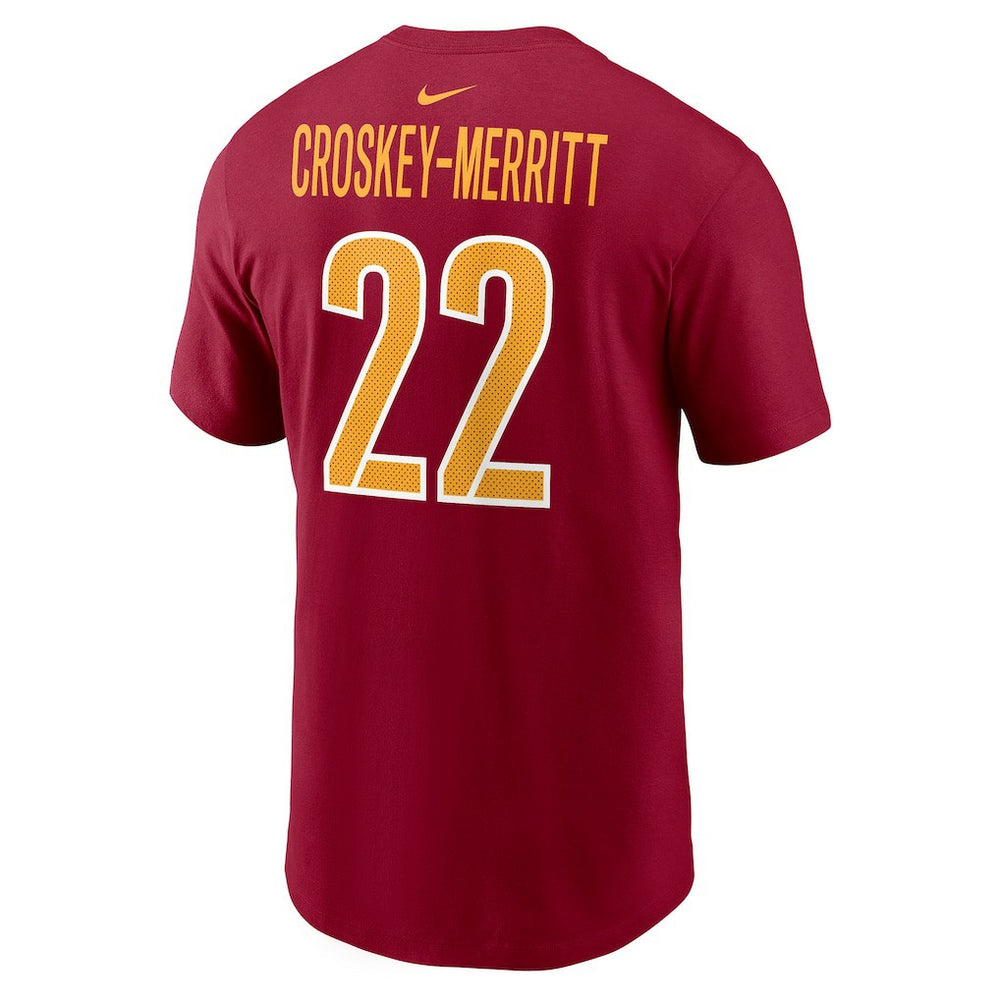 NFL Washington Commanders Jacory Croskey-Merritt  Player Name & Number T-Shirt
