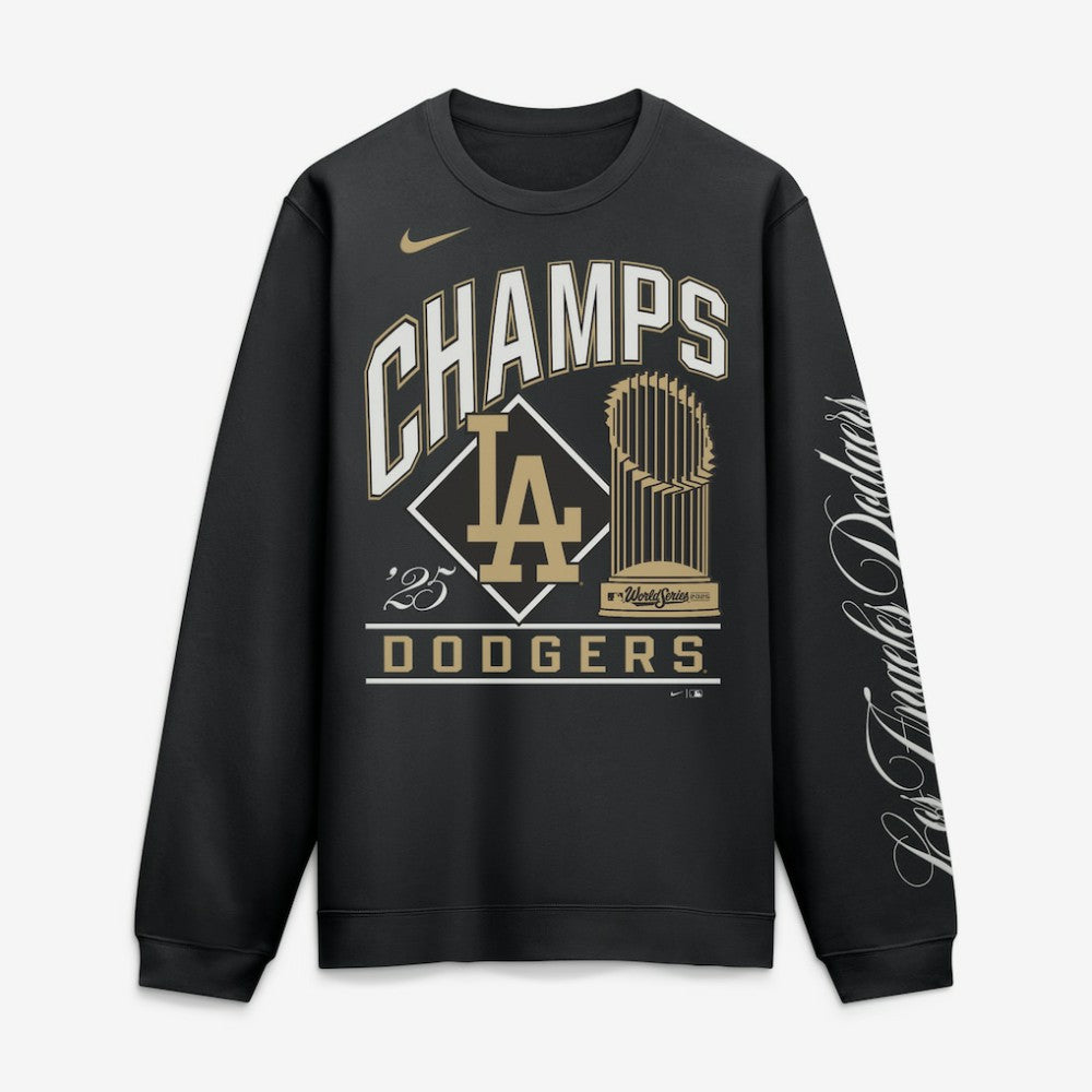 Los Angeles Dodgers 2026 Gold Collection Fleece Pullover - Black | Nike