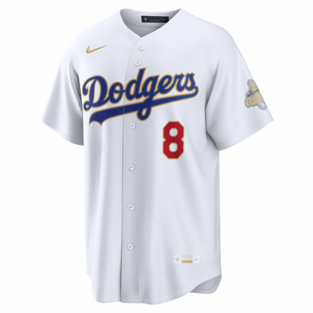 Enrique Hernández Los Angeles Dodgers 2026 Gold Collection Stadium Jersey - White | Nike