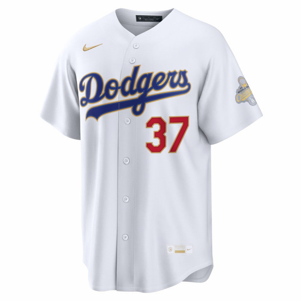 Teoscar Hernández Los Angeles Dodgers 2026 Gold Collection Stadium Jersey - White | Nike