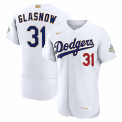 Tyler Glasnow Los Angeles Dodgers 2026 Gold Collection Authentic Jersey - White | Nike