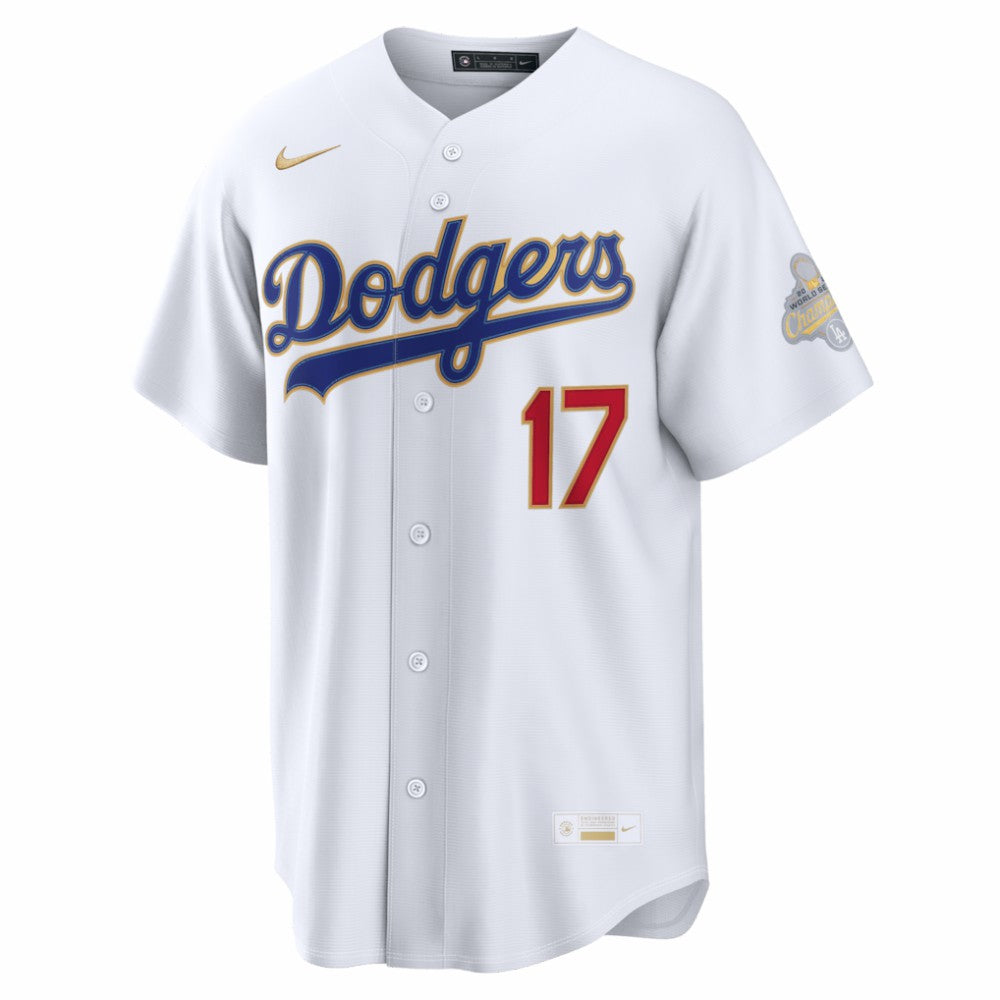 Shohei Ohtani Los Angeles Dodgers 2026 Gold Collection Kanji Stadium Jersey - White | Nike