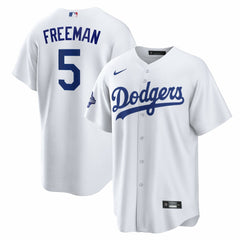Freddie Freeman Los Angeles Dodgers Home 2025 World Series Champions Replica Jersey - White | Nike