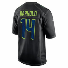 NFL Seattle Seahawks Sam Darnold  Super Bowl LX Patch Carbon Fashion Game Jersey