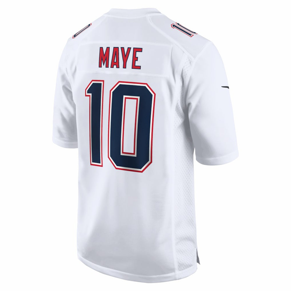 NFL New England Patriots Drake Maye  Super Bowl LX Patch Tundra Fashion Game Jersey