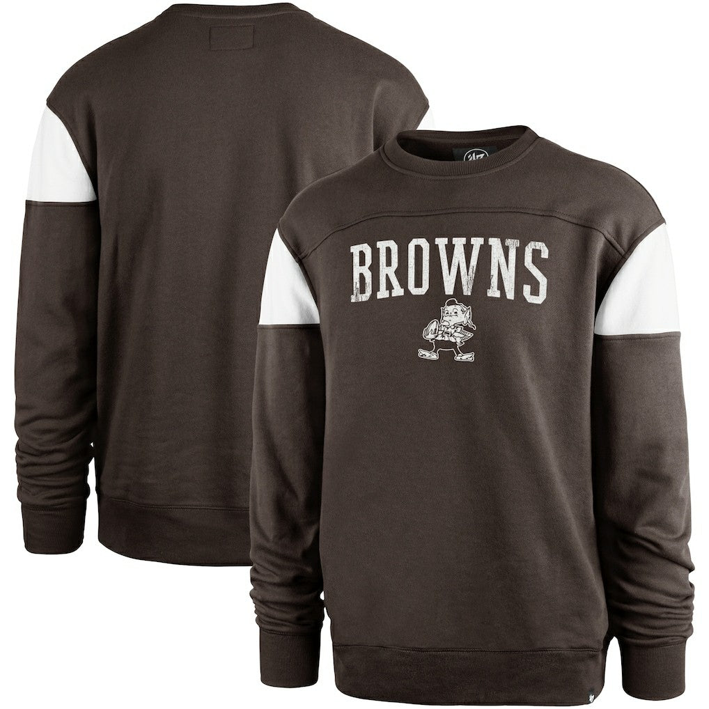 NFL Cleveland Browns '47 Groundbreaker Onset Pullover Sweatshirt