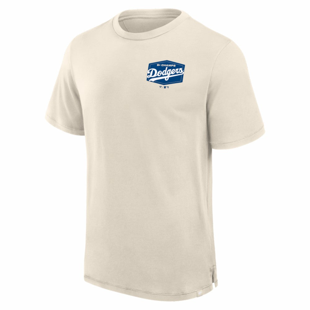 Los Angeles Dodgers Local 9x Champs T-Shirt - Tan