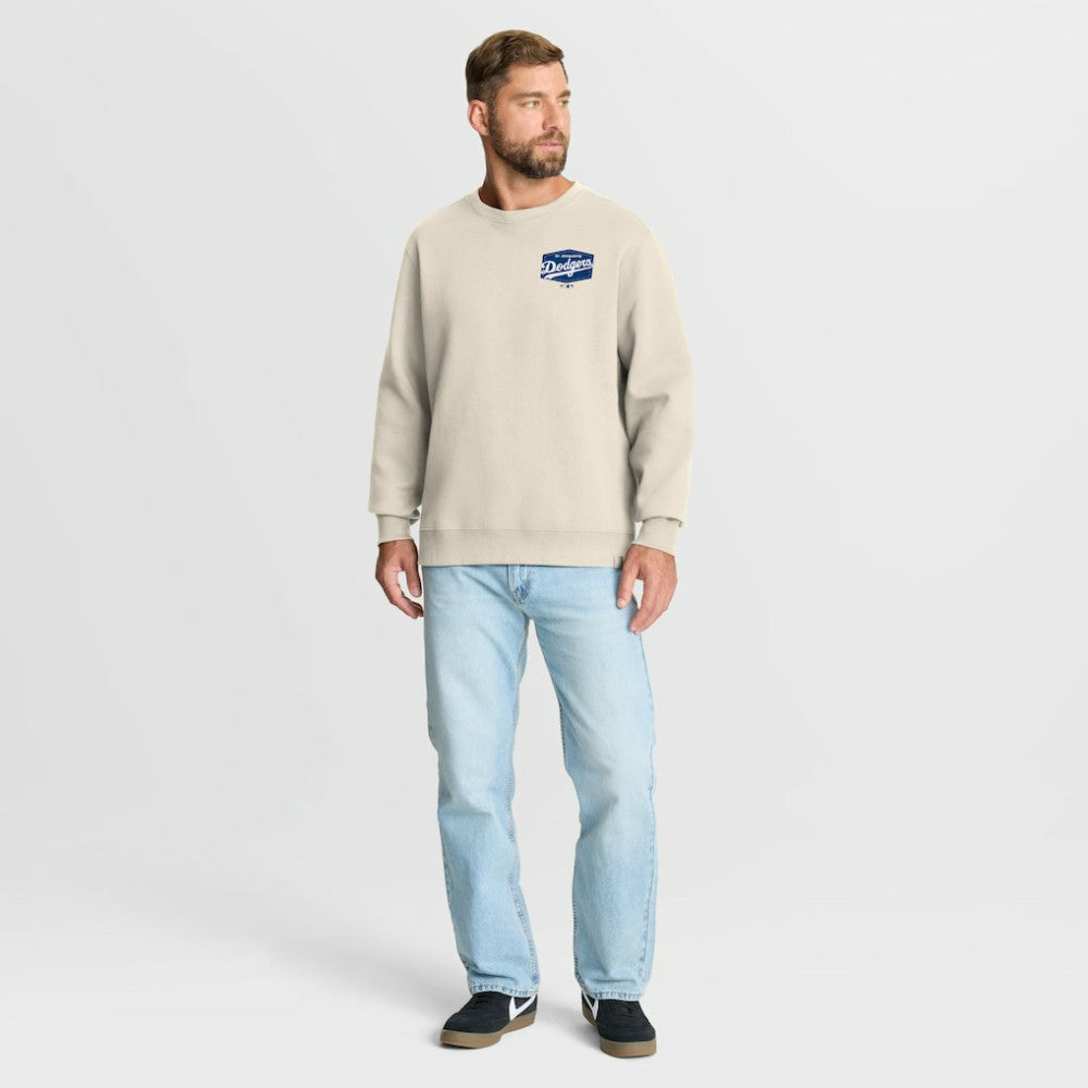 Los Angeles Dodgers 9x Champs Crewneck Sweatshirt - Tan