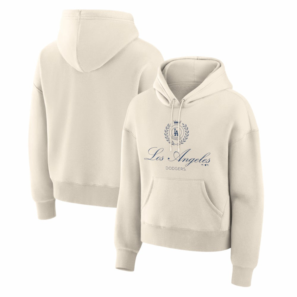 Los Angeles Dodgers Women's Legacy Fleece Hoodie - Cream