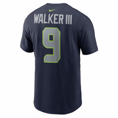 NFL Seattle Seahawks Kenneth Walker III  Super Bowl LX Patch Name & Number T-Shirt