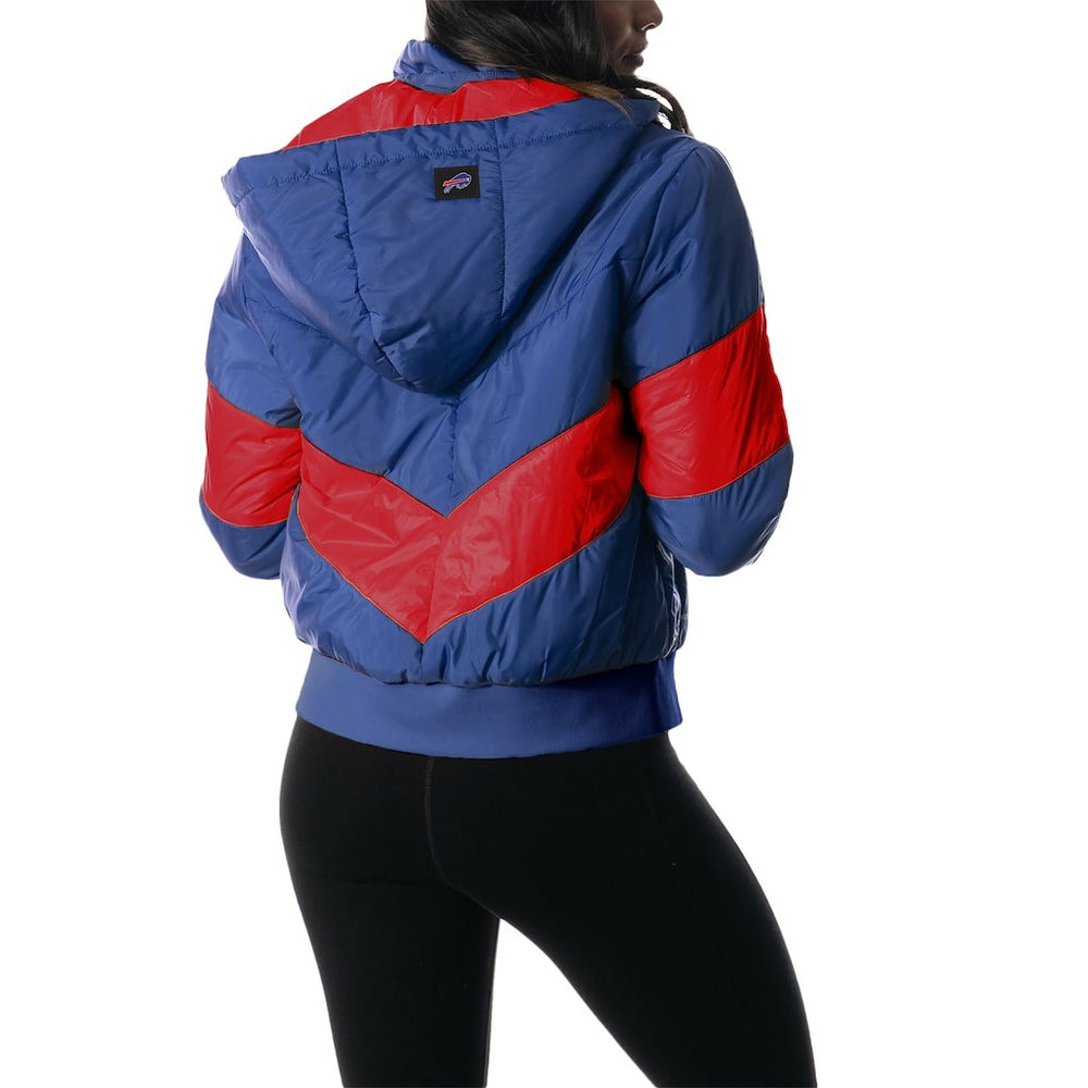 NFL Buffalo Bills The Wild Collective Women's Puffer Full-Zip Hoodie
