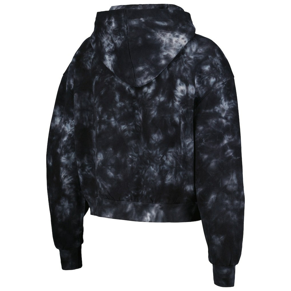 NFL Las Vegas Raiders The Wild Collective Women's Tie-Dye Cropped Pullover Hoodie