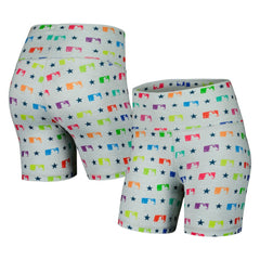 MLB Merchandise Terez Women's TLC Rainbow Shorts - Gray
