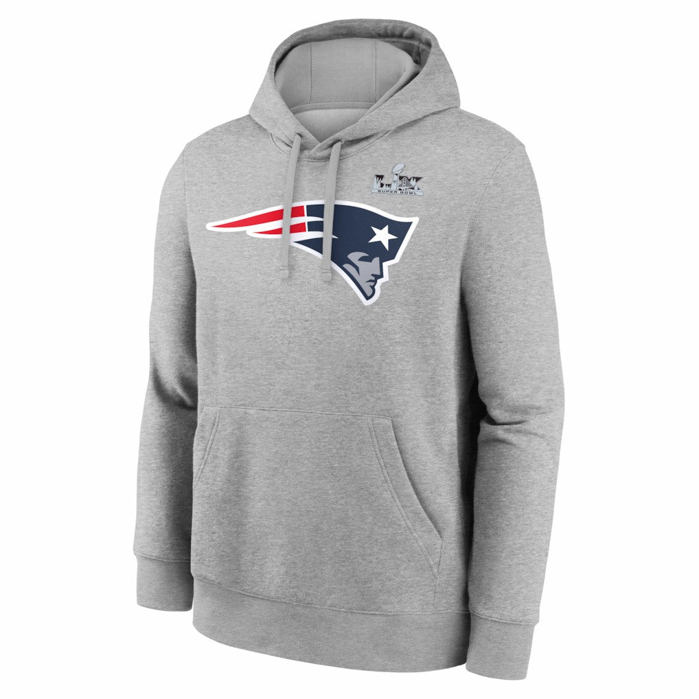NFL New England Patriots Drake Maye  Super Bowl LX Patch Name & Number Hoodie