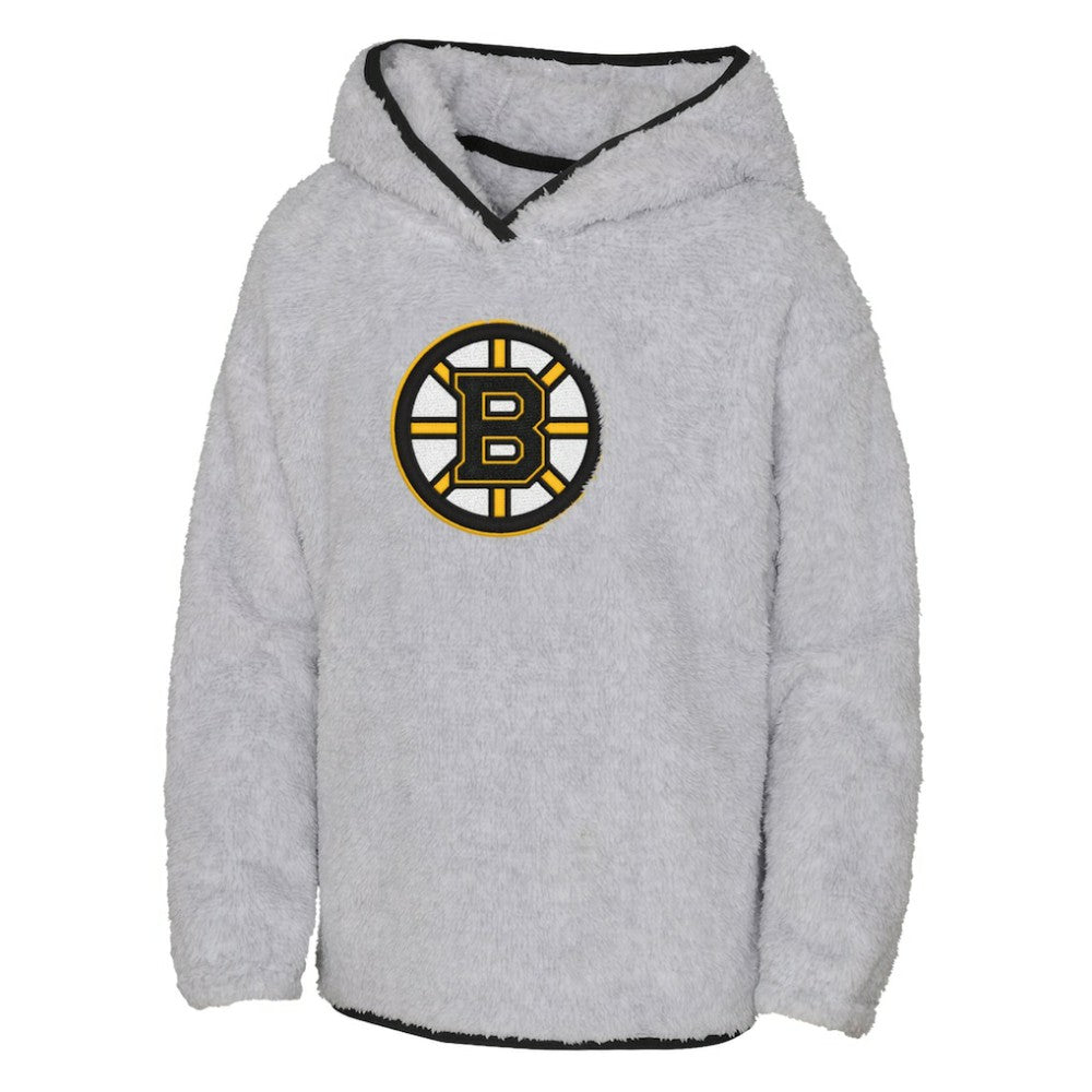 Boston Bruins Girls Youth Ultimate Teddy Fleece Pullover Hoodie