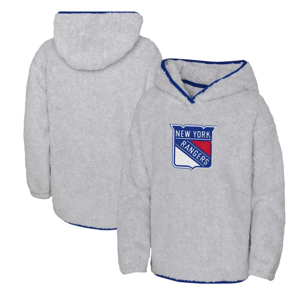 New York Rangers Girls Youth Ultimate Teddy Fleece Pullover Hoodie