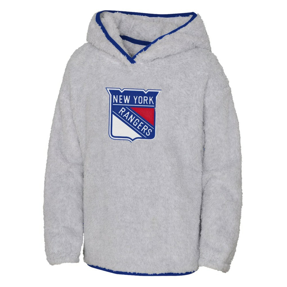 New York Rangers Girls Youth Ultimate Teddy Fleece Pullover Hoodie