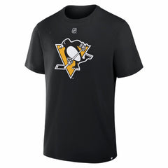 Stuart Skinner Pittsburgh Penguins Fanatics Authentic Stack Name & Number T-Shirt