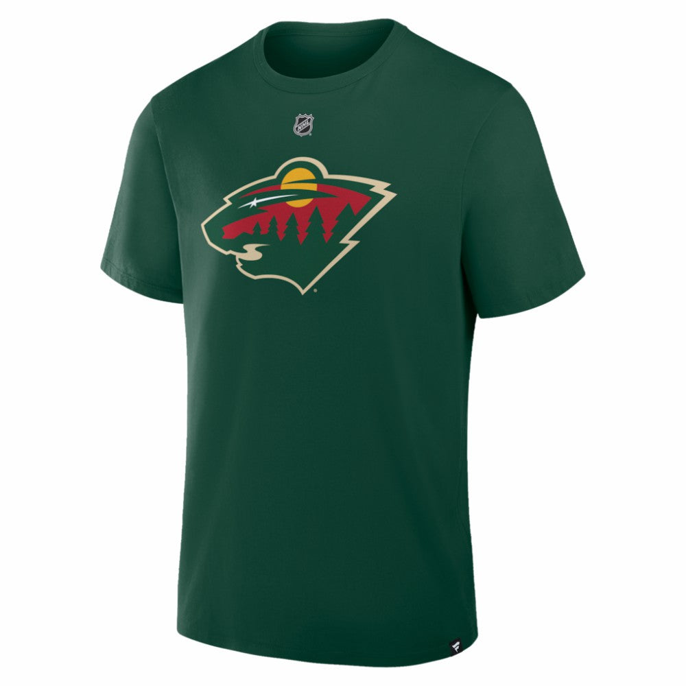Quinn Hughes Minnesota Wild Fanatics Authentic Stack Name & Number T-Shirt