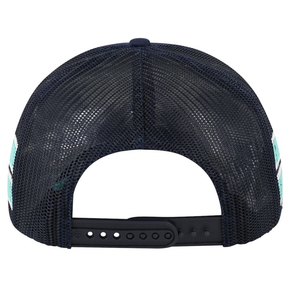 Seattle Kraken '47 Sideband Stripes Trucker Snapback Hat