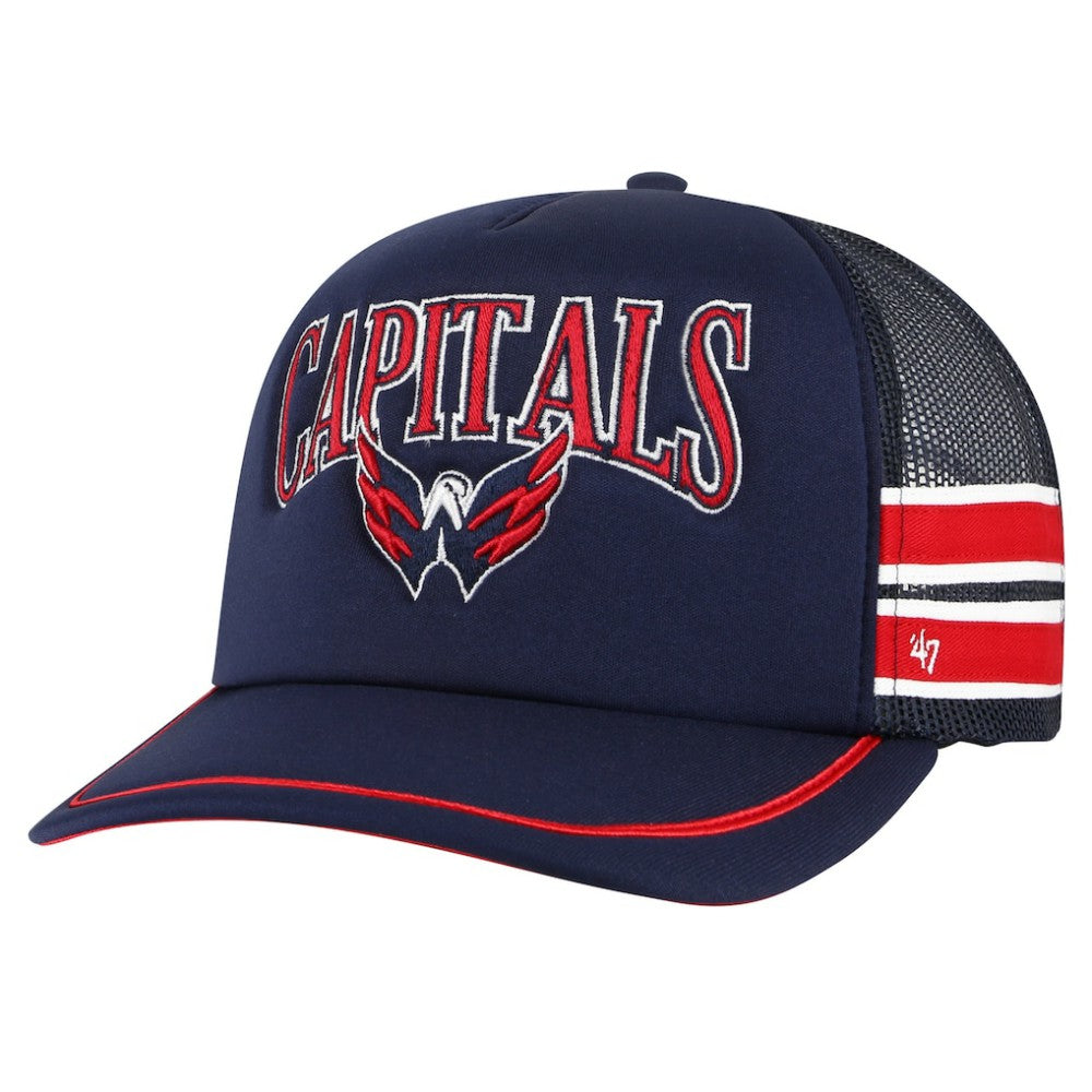 Washington Capitals '47 Sideband Stripes Trucker Snapback Hat