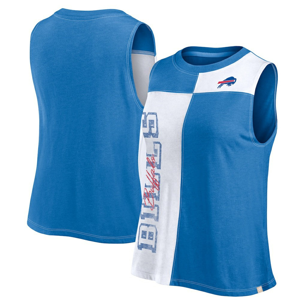 NFL Buffalo Bills Women's Script Color Block Tank Top