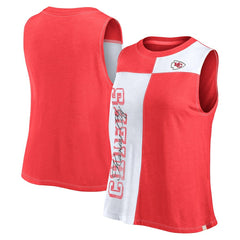 NFL Kansas City Chiefs Women's Script Color Block Tank Top