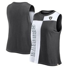 NFL Las Vegas Raiders Women's Script Color Block Tank Top