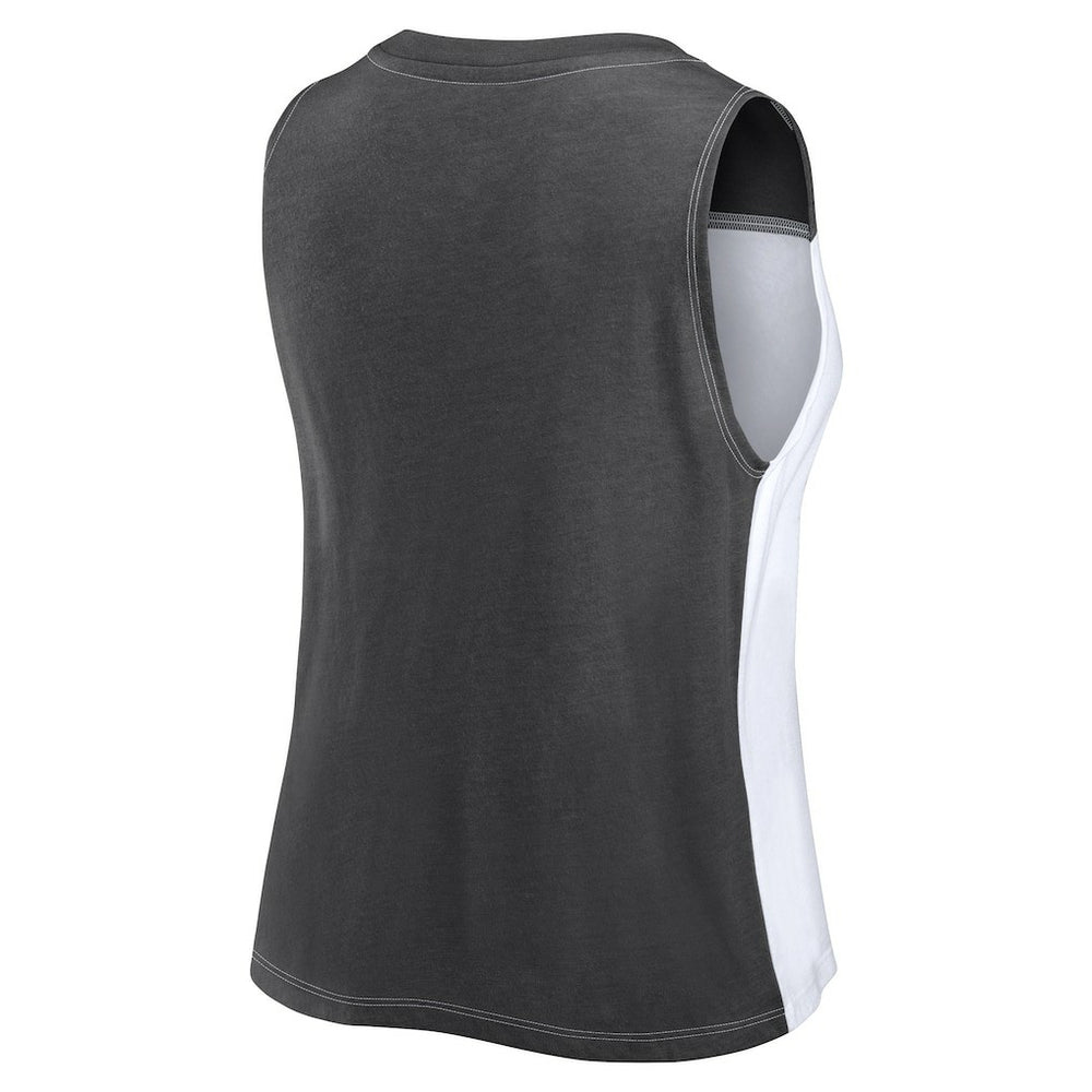 NFL Las Vegas Raiders Women's Script Color Block Tank Top