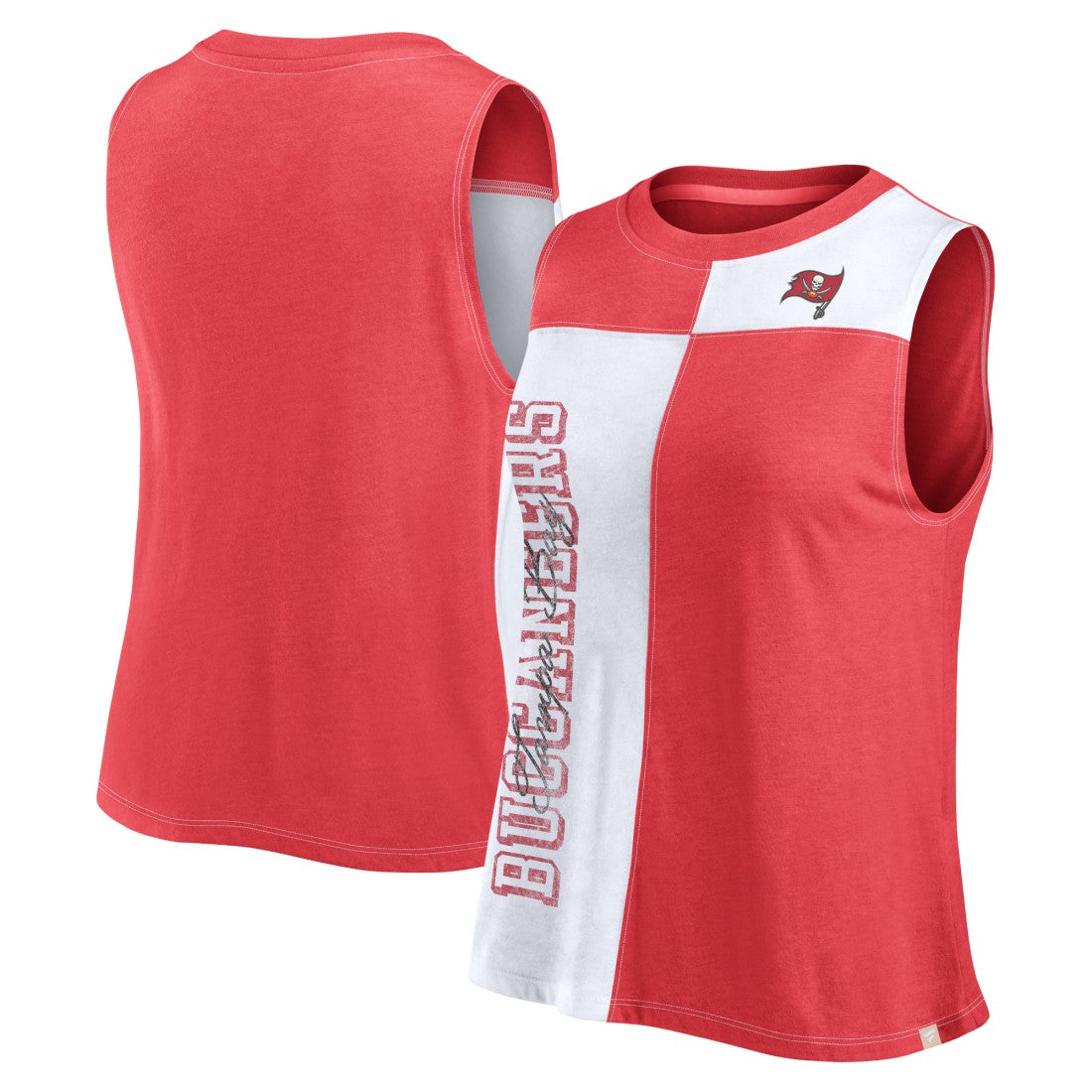 NFL Tampa Bay Buccaneers Women's Script Color Block Tank Top