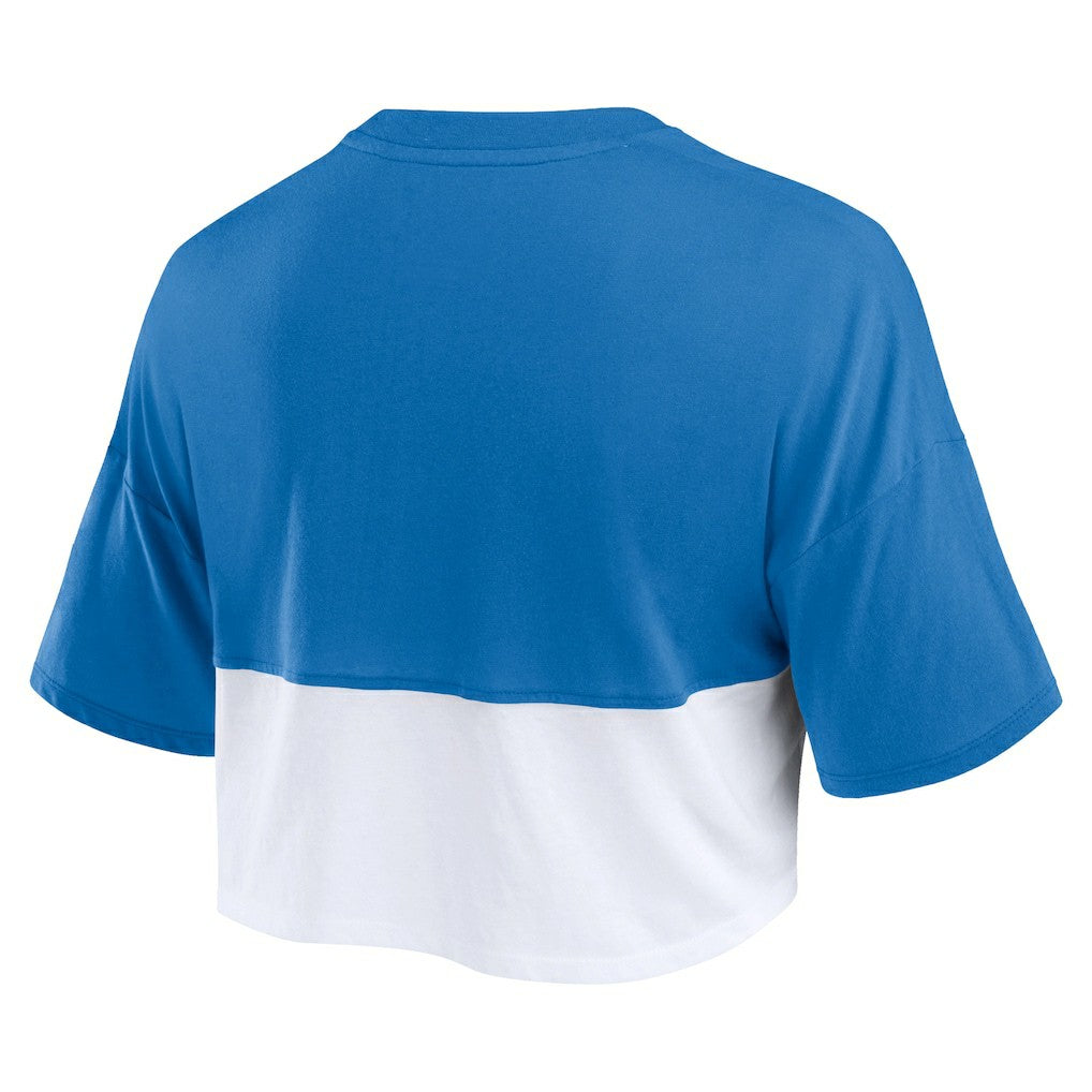 NFL Buffalo Bills Women's Boxy Color Split Cropped T-Shirt