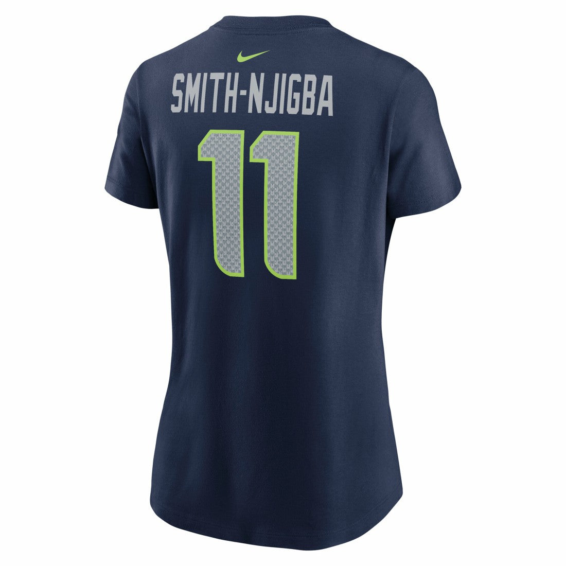 NFL Seattle Seahawks Jaxon Smith-Njigba  Women's Super Bowl LX Patch Name & Number T-Shirt