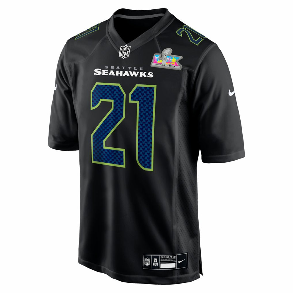 NFL Seattle Seahawks Devon Witherspoon  Super Bowl LX Patch Carbon Fashion Game Jersey