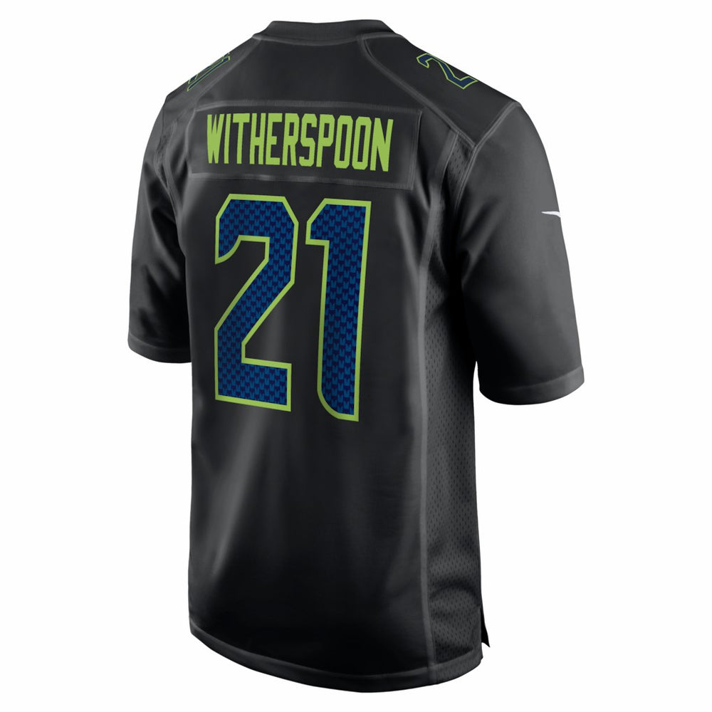 NFL Seattle Seahawks Devon Witherspoon  Super Bowl LX Patch Carbon Fashion Game Jersey