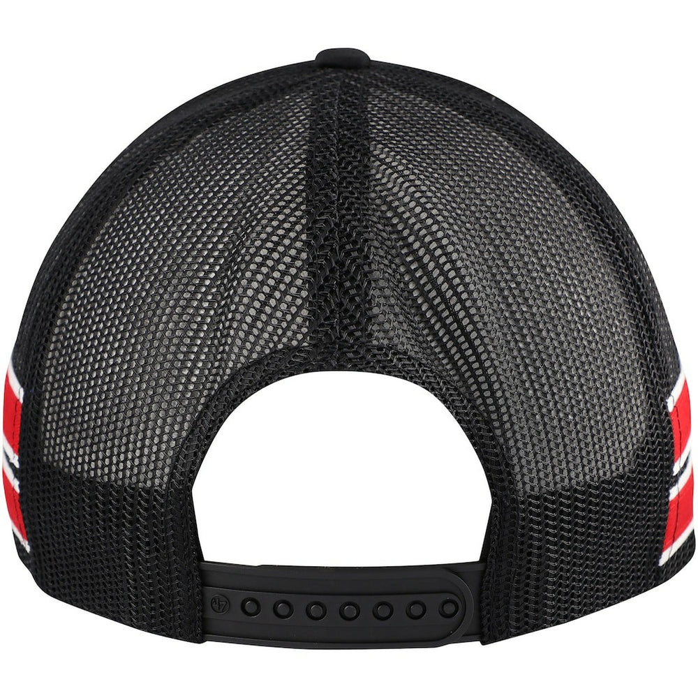 Chicago Bulls '47 Sidebrand Stripes Trucker Adjustable Hat - Black | 47 brand online