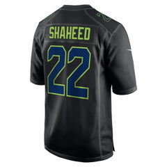 NFL Seattle Seahawks Rashid Shaheed  Super Bowl LX Patch Carbon Fashion Game Jersey