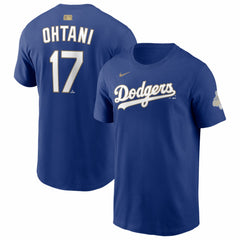 Shohei Ohtani Los Angeles Dodgers 2026 Gold Collection Name & Number T-Shirt - Royal | Nike