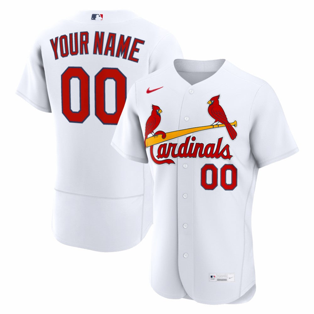 St. Louis Cardinals Home Authentic Custom Jersey - White | Nike