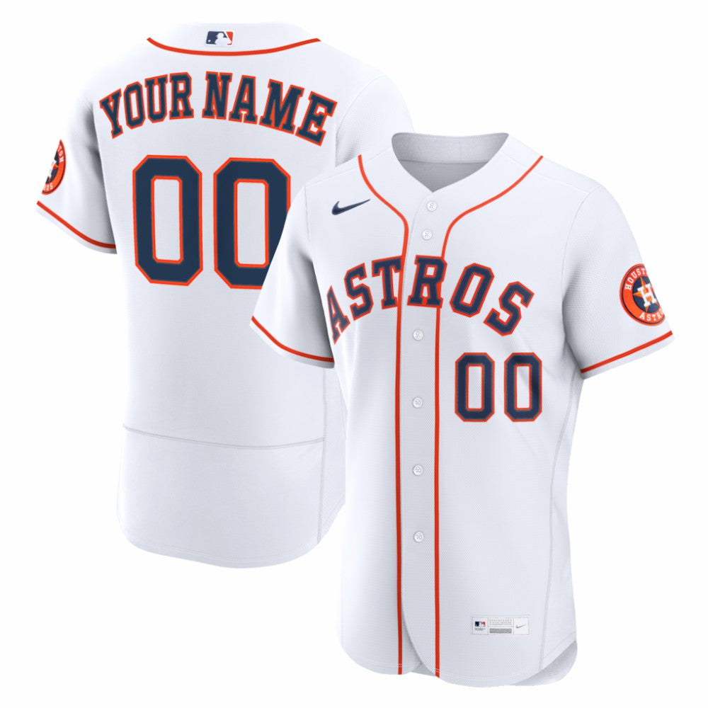 Houston Astros Home Authentic Custom Jersey - White | Nike