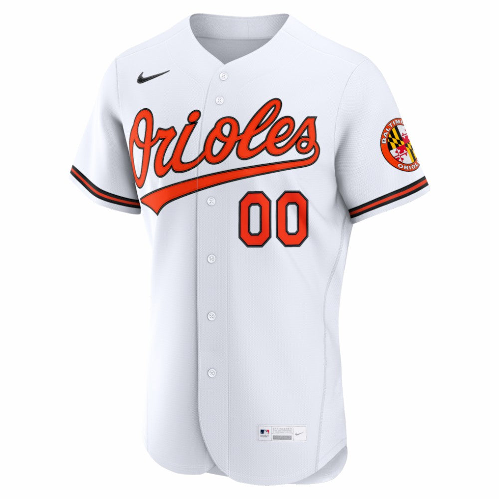 Baltimore Orioles Home Authentic Custom Jersey - White | Nike