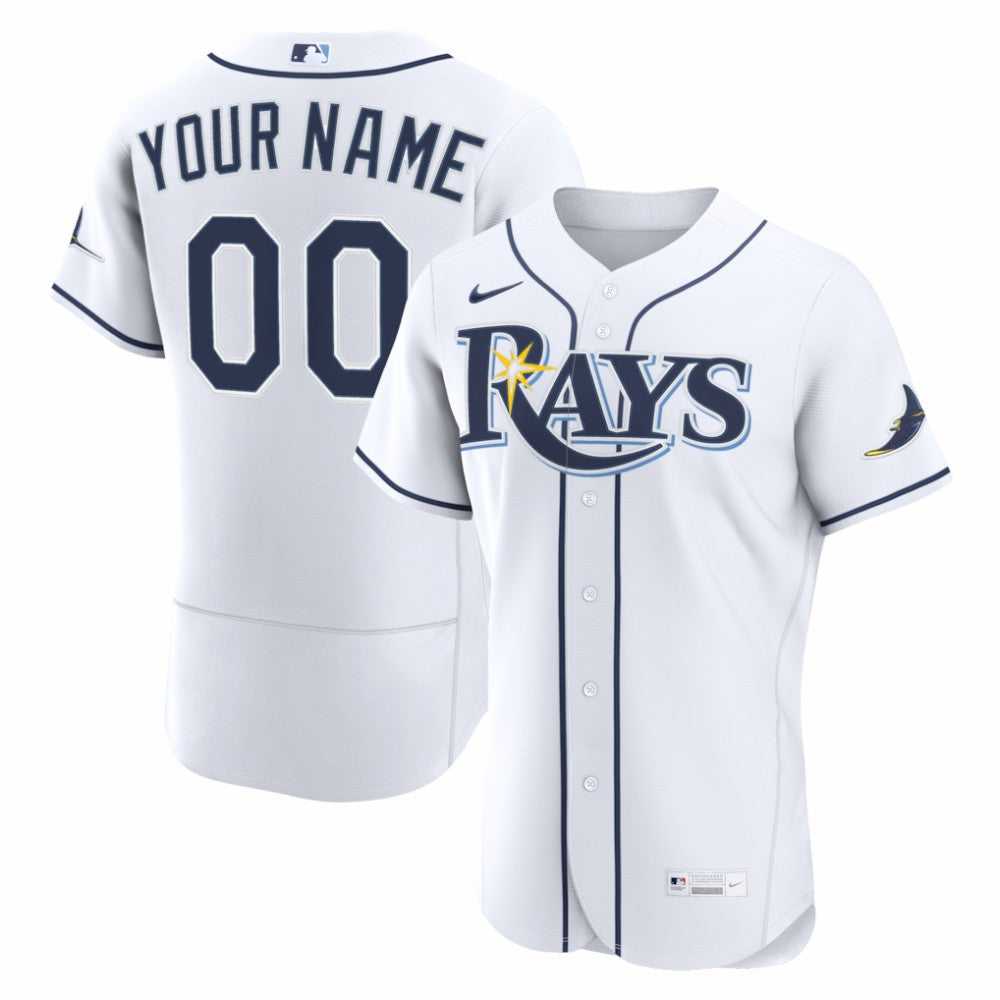 Tampa Bay Rays Home Authentic Custom Jersey - White | Nike