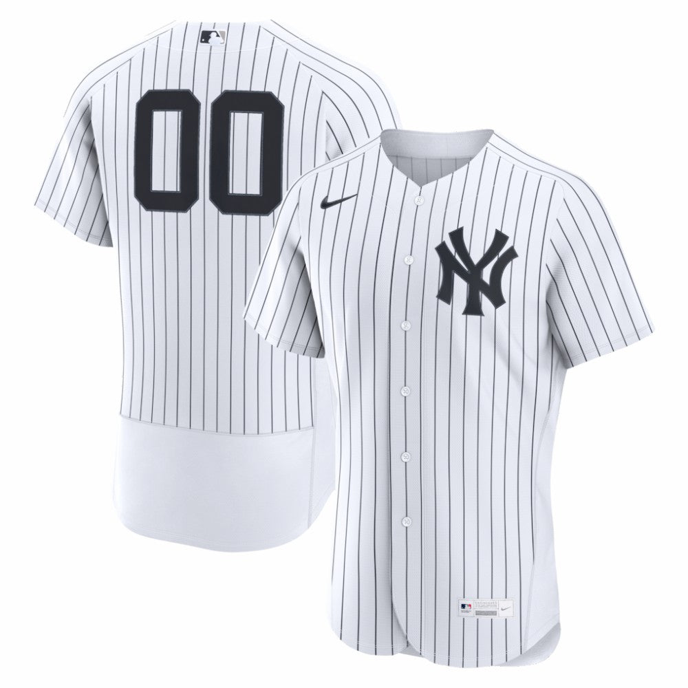 New York Yankees Home Authentic Custom Jersey - White | Nike