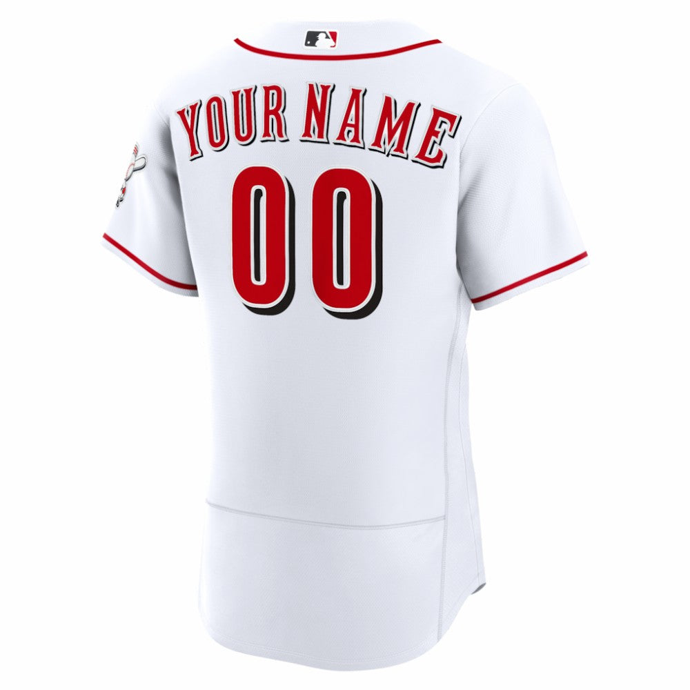Cincinnati Reds Home Authentic Custom Jersey - White | Nike