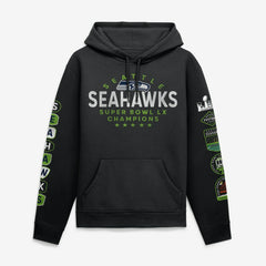 NFL Seattle Seahawks Super Bowl LX Champions Banner Year Hoodie