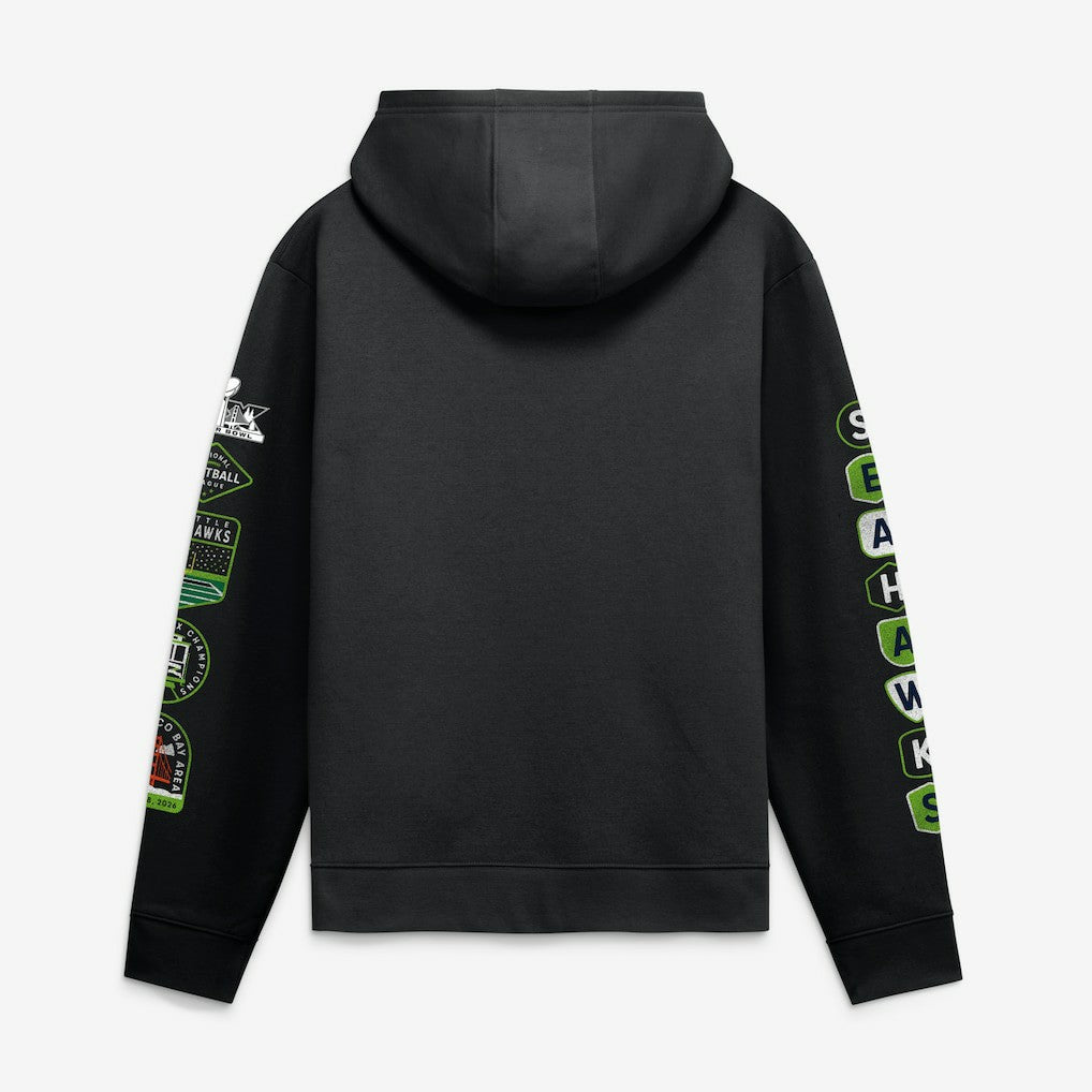 NFL Seattle Seahawks Super Bowl LX Champions Banner Year Hoodie