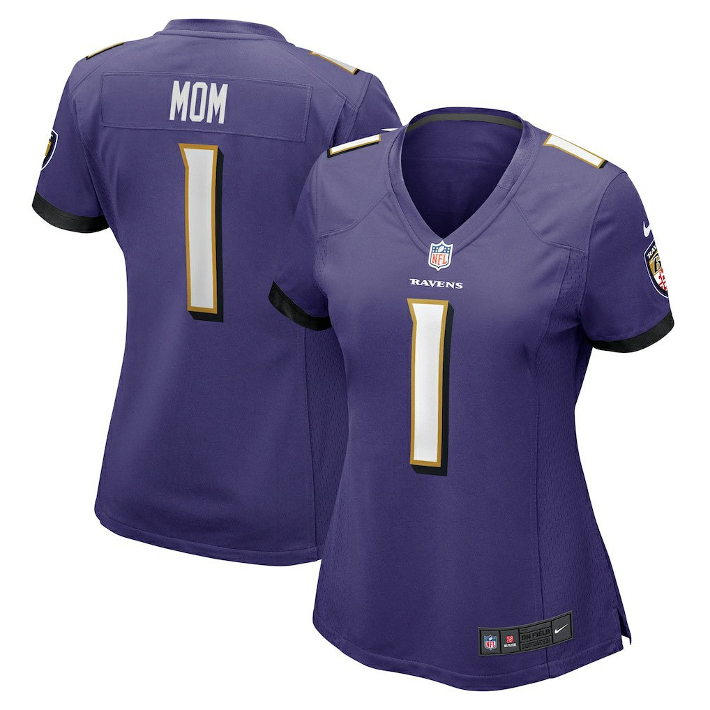 NFL Baltimore Ravens Number 1 Mom  Women's Game Jersey